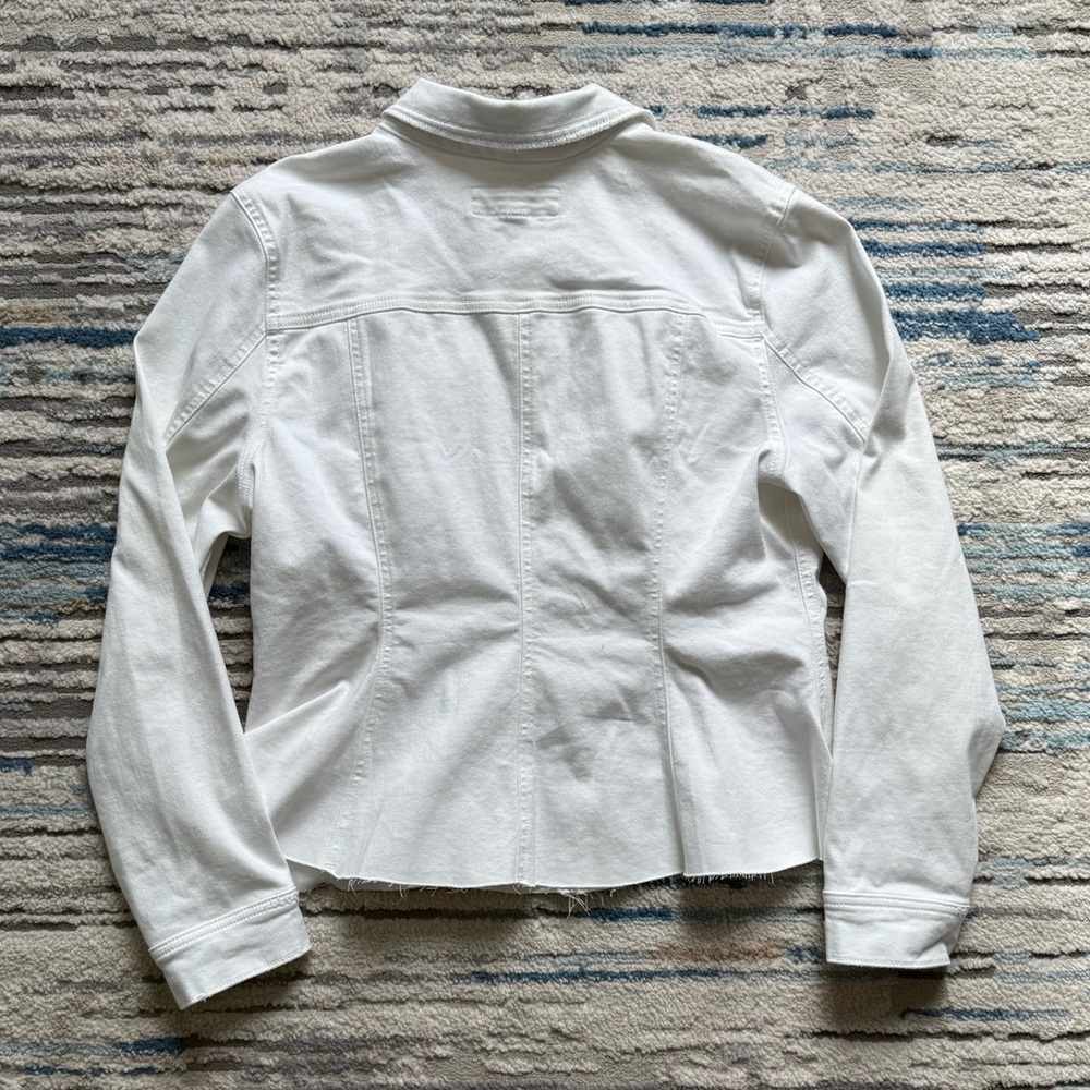 Maurices White Cinched Denim Jacket - Picture 6 of 6